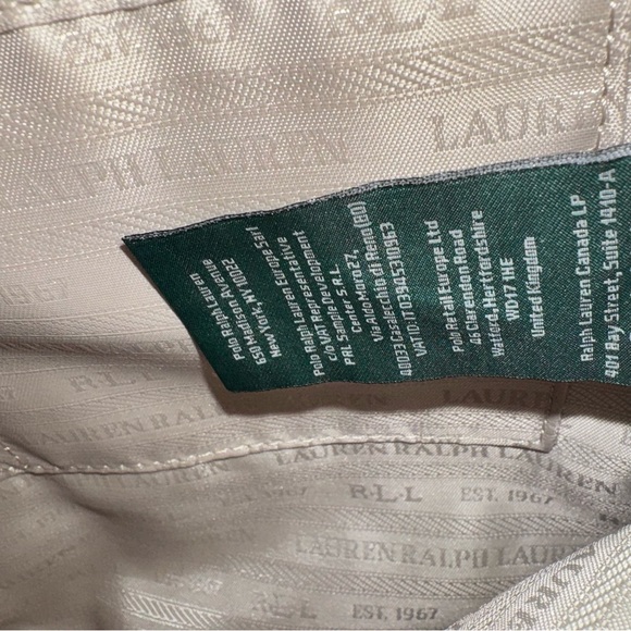 Ralph Lauren Bermondsey pebbled brown/tan leather satchel bag - Picture 8 of 10